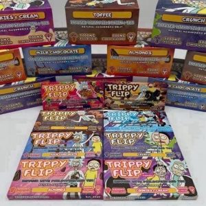 Trippy Flip THC Mushroom Chocolate Bars