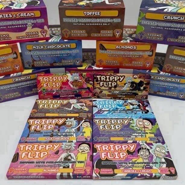 Trippy Flip THC Mushroom Chocolate Bars